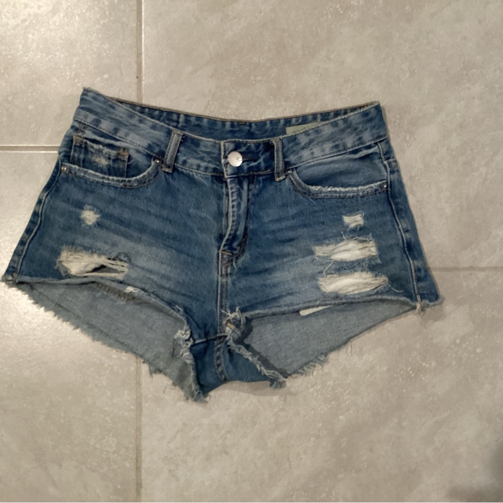 Denim Distressed Women's Shorts
